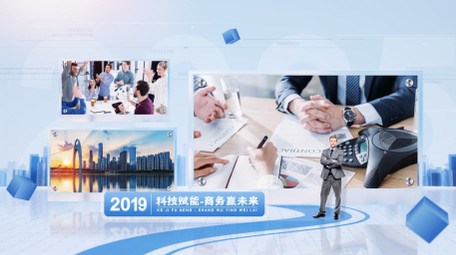 简洁多图文照片企业宣传展示AE模板