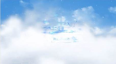 清新云层穿梭教育片头AE模板
