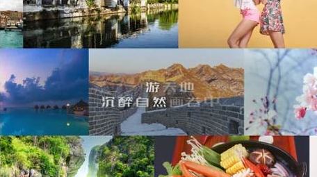 时尚分屏图文卡点风景旅行快闪AE模板