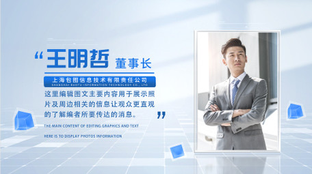 简洁明亮人物介绍背景AE模板