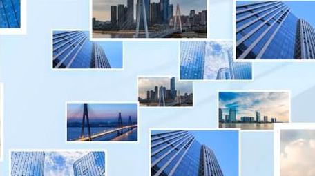 简洁汇聚光影文字展示AE模板