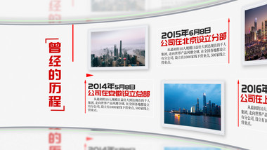 简洁明亮<strong>党政</strong>时间线项目介绍AE模板