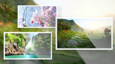 清新光影图文pr视频模板