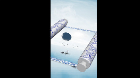 水墨卷轴宣传片头竖版视频