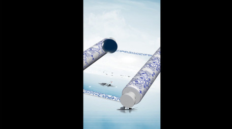 水墨卷轴宣传片头竖版视频