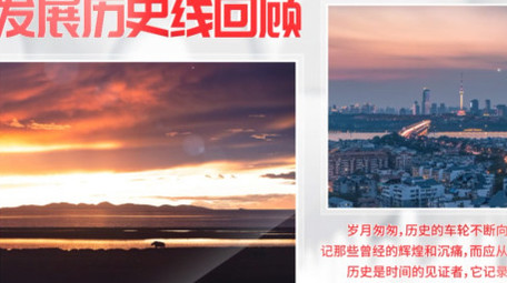 光影穿梭党政多图文展示AE模板