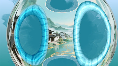 卷轴水滴创意标题片头AE模板