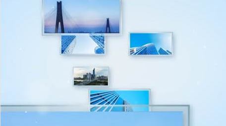 清新图片汇聚标题展示AE模板