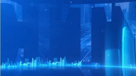 大气蓝色科技城市宣传片头PR模板