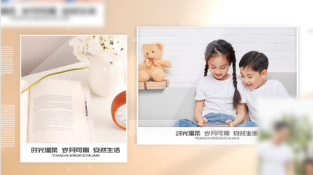 简洁时尚温馨图文ae视频模板