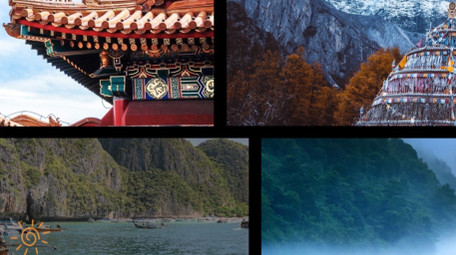 分屏旅游创意标题ae视频模板