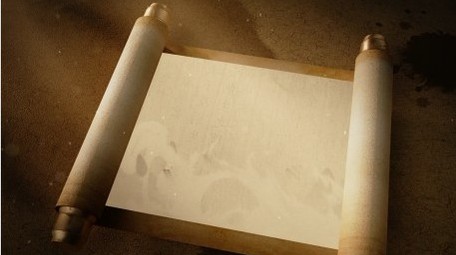 复古宣传片卷轴展开开场动画AE模版