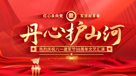 八一建军节粒子光效标题展示AE模板