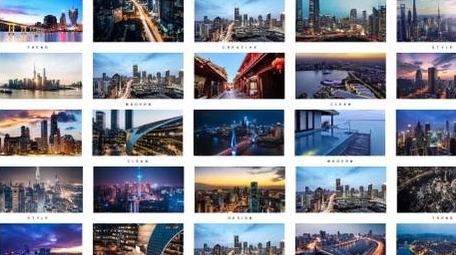 创意城市宣传混剪图文展示AE模板