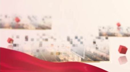 红色大气党政党建图片照片AE模板