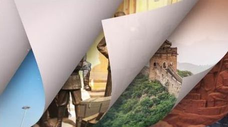 翻页效果党政片头AE模板