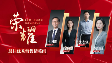 简洁红色人物优秀团队<strong>图文</strong>介绍AE模板