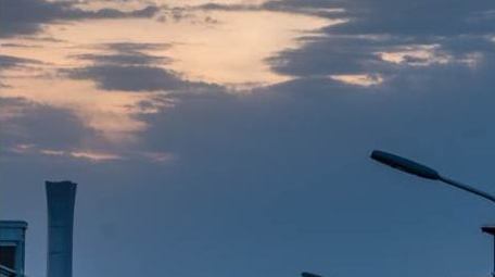 北京二环城市风光眺望CBD延时