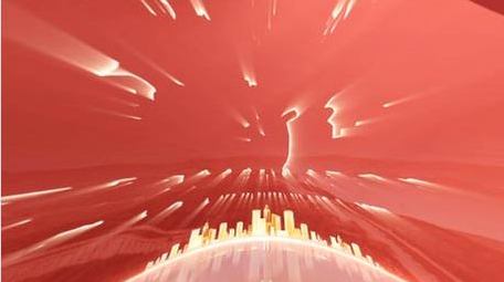 跑道穿梭效果党政标题展示AE模板