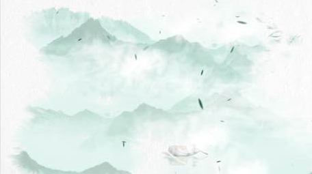 清新国风水墨晕染文字片头AE模板