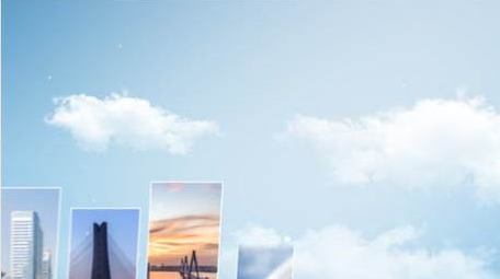 简洁云层穿越旅游宣传标题AE模板