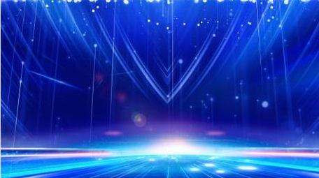 蓝色科技年会光线背景视频