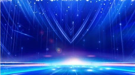 蓝色科技年会光线背景视频