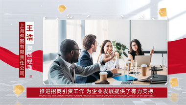 简洁明亮人物简介边框AE模板