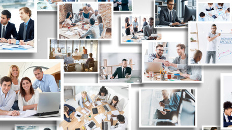 人物访谈节目图文汇聚片头AE模板