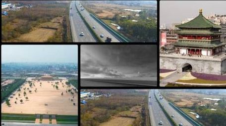 时尚西安城市空镜分屏快闪片头AE模板