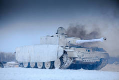 冬日里看来的德国二战坦克 （装甲） 四 Pz。.