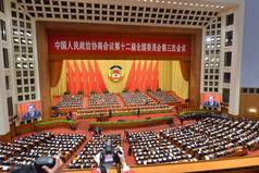 2015年3月3日, 中国代表在中国北京人民大会堂出席中国全国政协第十二届全国委员会第三届会议开幕式