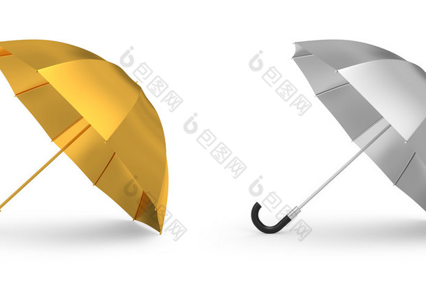 黄金和<strong>白银</strong>的伞