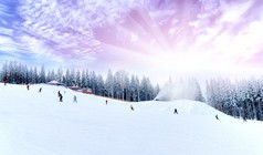 冬季滑雪旅游景区