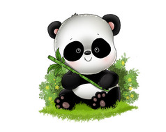 Illustration of cute panda