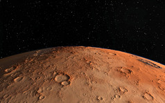 火星科学插画-行星景观
