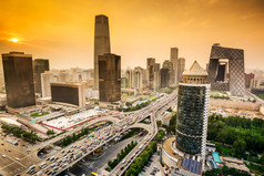 北京市金融区天际线