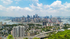 重庆城市建筑景观与天际线
