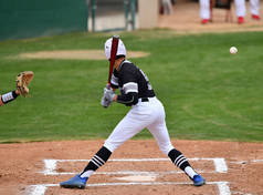 Baseball Player in action during a baseball game