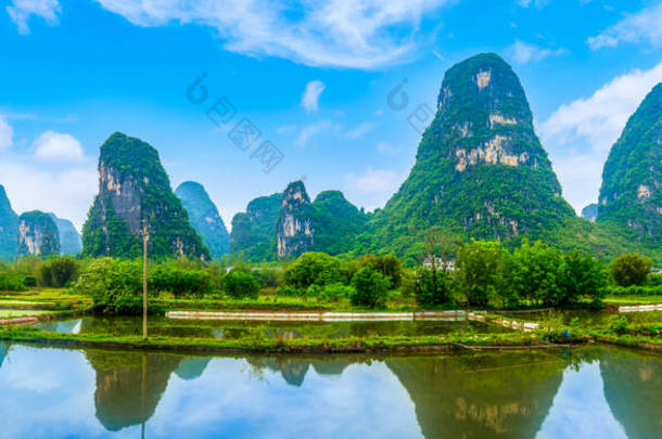 阳朔桂林的美丽风景