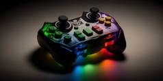 Game controller with rgb led light