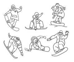 滑雪板体轮廓-轮廓