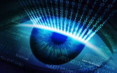 视网膜的扫描系统生物识别安全设备个人数据保护技术
