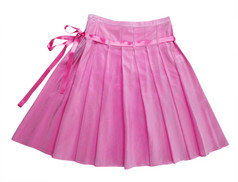 粉红色的裙子