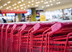 超级市场特洛利购物消费者零售业务概念