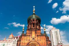 著名哈尔滨圣索菲亚大教堂