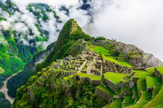 古代印加人小镇的马丘比丘。秘鲁