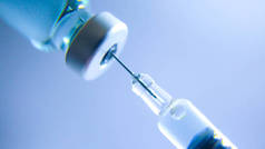 疫苗小瓶注射流感疫苗针头注射器，医学概念疫苗皮下注射疗法医院预防免疫疾病婴儿背景.