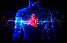 心脏科和保健的未来技术.治疗心脏病的新兴技术.电生理学.医学领域的创新.概念说明