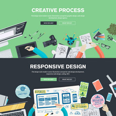 为创作过程平面设计网站设计开发响应设计编